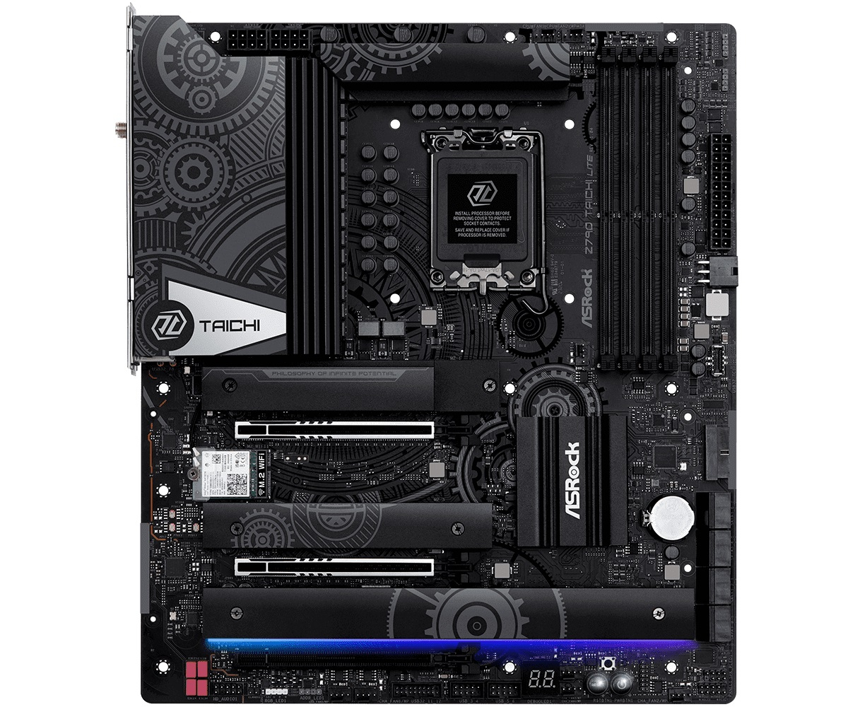 Asrock Z790 Taichi Lite 90-MXBMF0-A0UAYZ Intel Z790 Soket 1700 DDR5 7200(OC)MHz EATX Gaming (Oyuncu) Anakart
