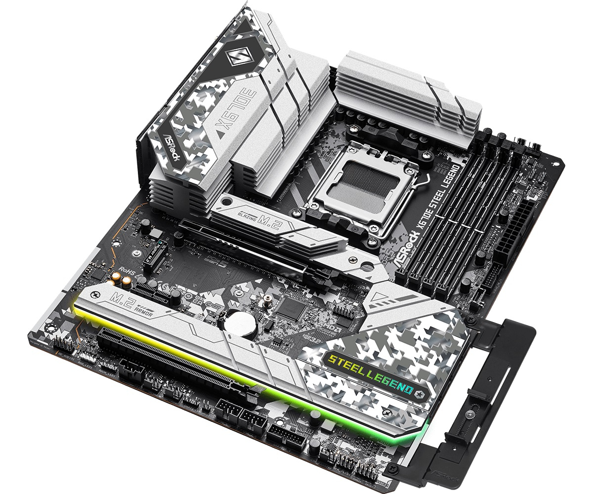 Asrock X670E Steel Legend 90-MXBJ40-A0UAYZ AMD X670 Soket AM5 DDR5 7600+(OC)MHz ATX Gaming (Oyuncu) Anakart