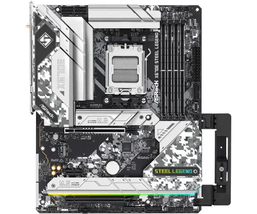 Asrock X670E Steel Legend 90-MXBJ40-A0UAYZ AMD X670 Soket AM5 DDR5 7600+(OC)MHz ATX Gaming (Oyuncu) Anakart