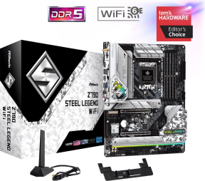 Asrock Z790 Steel Legend WIFI 90-MXBKD0-A0UAYZ Intel Z790 Soket DDR5 7200+MHZ(OC) ATX Gaming (Oyuncu) Anakart
