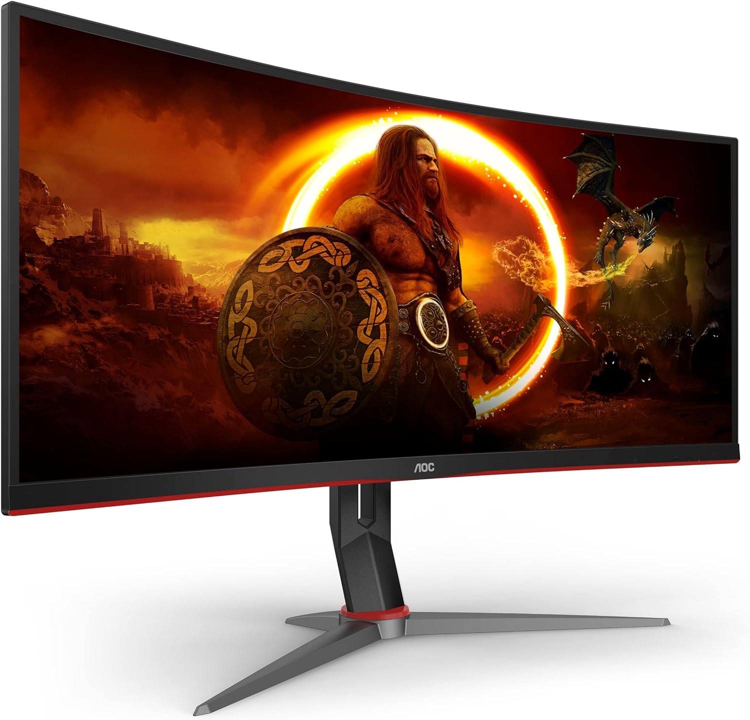 AOC 34″ CU34G2XP/BK 1ms 180Hz FreeSync Premium VA Curved Gaming (Oyuncu) Monitör