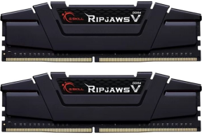 GSKILL RipjawsV Siyah 32GB (2x16GB) 3600MHz CL18 DDR4 Gaming Ram (F4-3600C18D-32GVK)