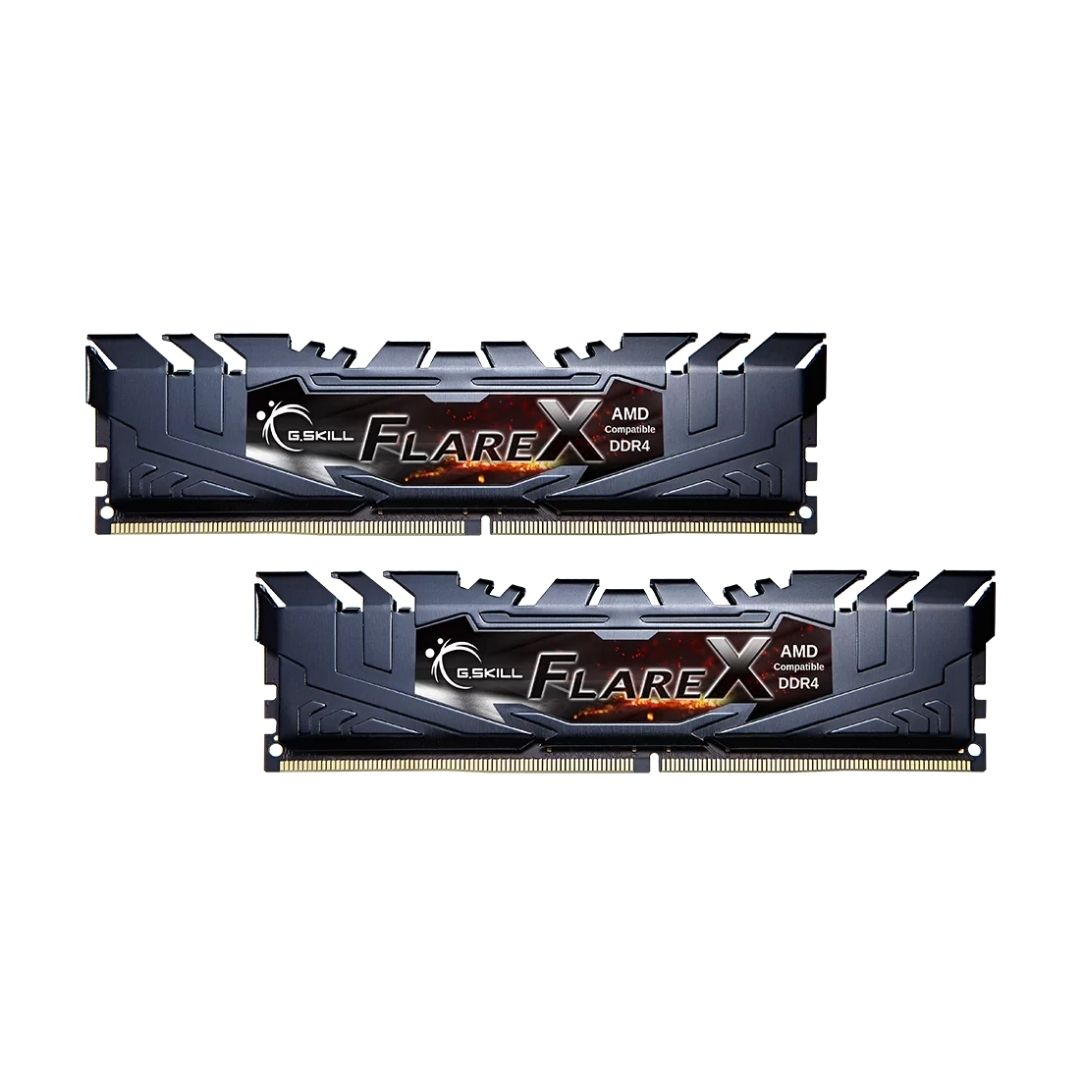 GSKILL Flare X Siyah 16GB (2x8GB) 3200MHz CL16 DDR4 Gaming Ram (F4-3200C16D-16GFX)