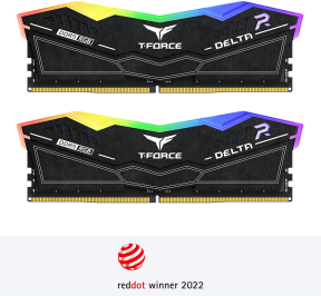 Team T-Force DELTA RGB 32GB(2x16GB) DDR5 7200Mhz CL34 Siyah Gaming Ram  (FF3D532G7200HC34ADC01)