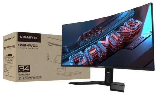 Gigabyte 34″ GS34WQC 120Hz 1ms WQHD VA Flicker-Free Gaming (Oyuncu)  Monitör