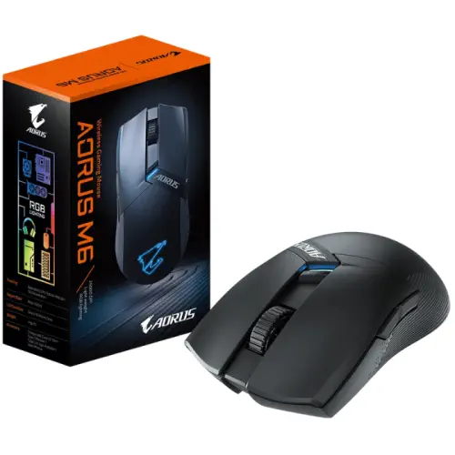 Gigabyte Aorus M6 26000 DPI 6 Tuş Optik USB RGB Kablosuz Gaming (Oyuncu) Mouse