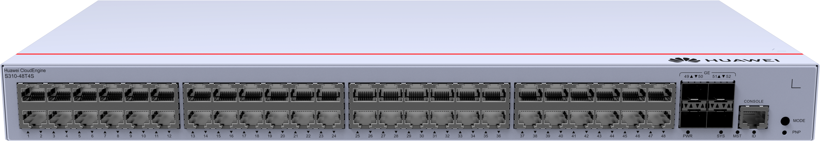 Huawei eKit CloudEngine S310-48T4S 52Port 104Gbit/S Yönetilemez Switch