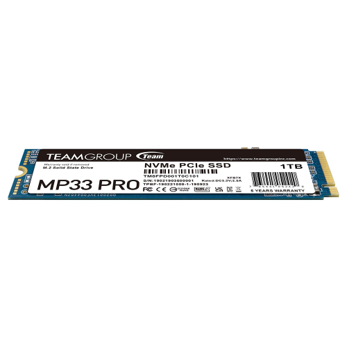 Team MP33 Pro 1TB 3500/3000MB/s NVMe PCIe Gen3x4 M.2 SSD Disk (TM8FPD001T0C101)