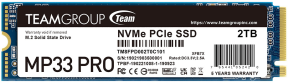 Team MP33 Pro 2TB 3500/3000MB/s NVMe PCIe Gen3x4 M.2 SSD Disk (TM8FPD002T0C101)