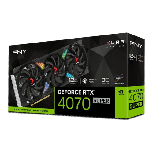 PNY RTX 4070 SUPER RGB 12GB XLR8 Gaming Verto Overclocked EPIC-X GDDR6X 192Bit (VCG4070S12TFXXPB1-O) Gaming (Oyuncu) Ekran Kartı