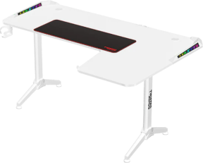 Twisted Minds Warrior TM-Y-RW-RGB L Design (Sağ) Beyaz Gaming (Oyuncu) Masası