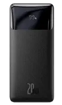 Baseus Bipow Overseas Edition LED Göstergeli 20000 mAh 20 W Siyah Hızlı Şarj Powerbank