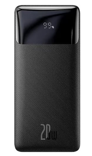 Baseus Bipow Overseas Edition LED Göstergeli 20000 mAh 20 W Siyah Hızlı Şarj Powerbank