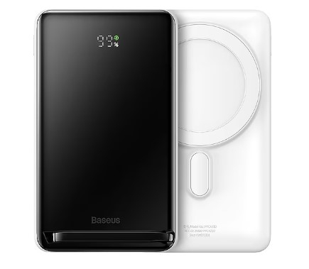 Baseus MagSafe Overseas Beyaz 10000 mAh Hızlı Şarj Kablosuz Powerbank