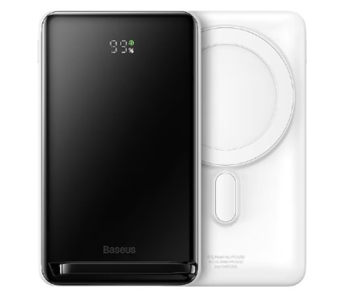 Baseus MagSafe Overseas Beyaz 10000 mAh Hızlı Şarj Kablosuz Powerbank