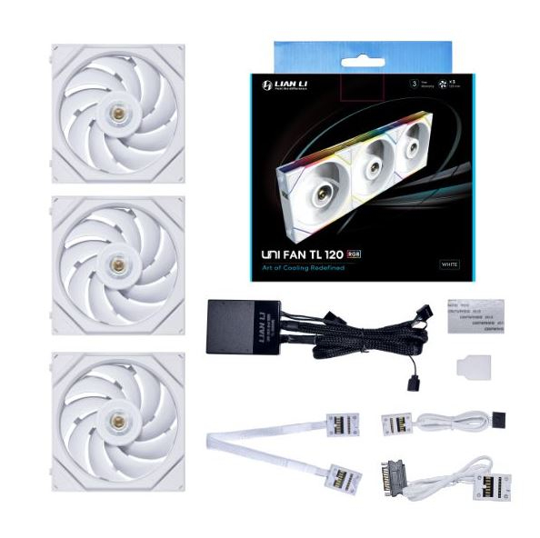 Lian Li UNI FAN TL-REVERSE 3x120mm Beyaz Kasa Fanı (G99.12RTL3W.00)
