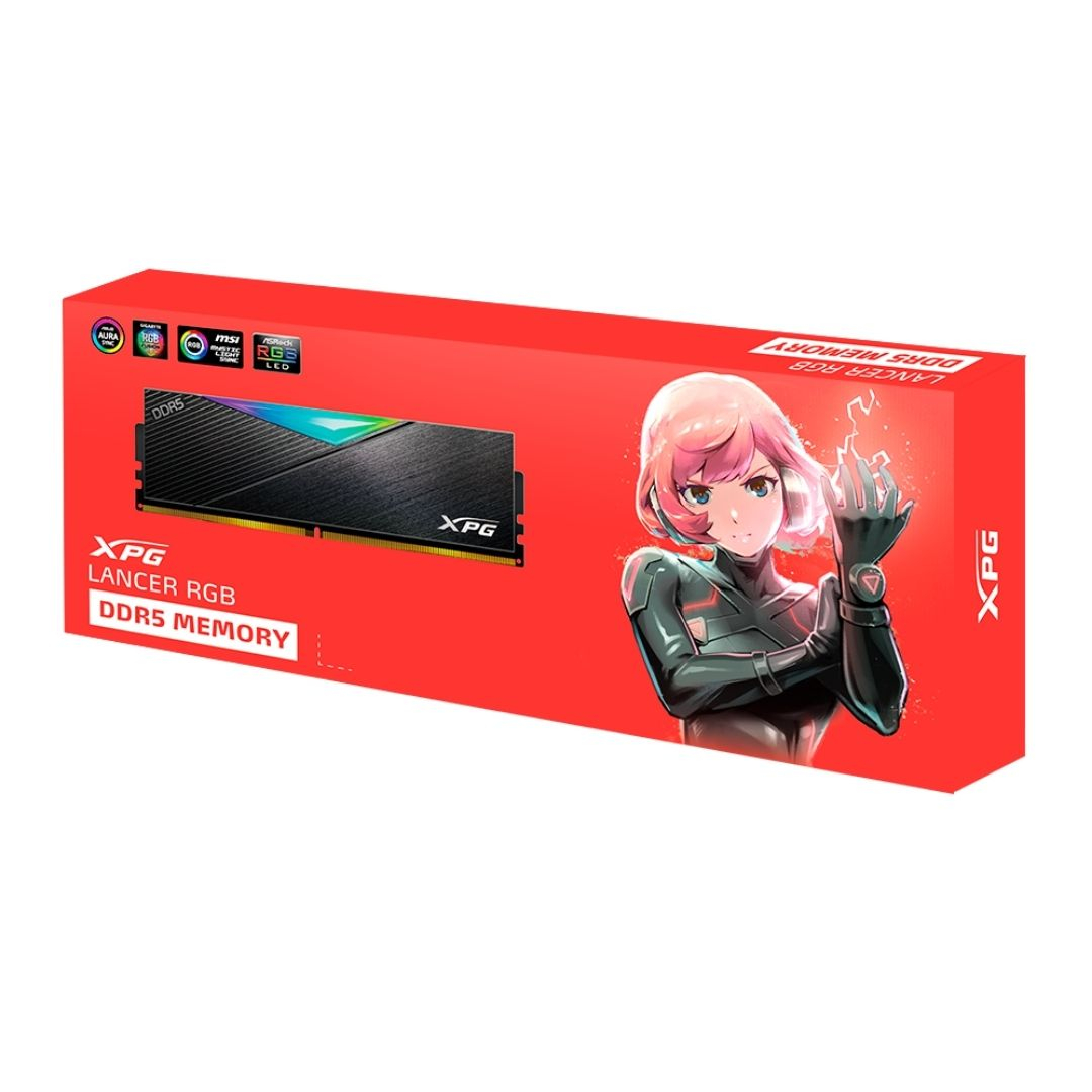 XPG Lancer RGB Black 16GB (1x16GB) DDR5 6000MHz CL30 Gaming (Oyuncu) Ram (AX5U6000C3016G-CLARBK)