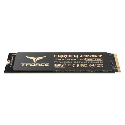 Team T-Force CARDEA A440 LITE 1TB 7200/6200MB/s PCIe Gen4 x4 NVMe M.2 SSD Disk (TM8FFQ001T0C129)