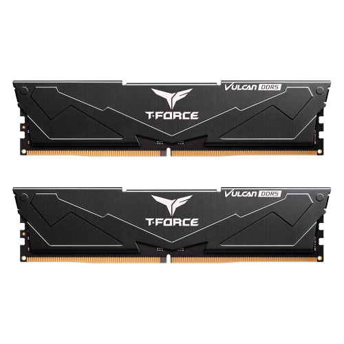 Team T-Force Vulcan Black 32GB(2x16GB) 6000Mhz DDR5 CL38 Gaming Ram (FLBD532G6000HC38ADC01)