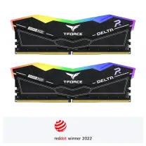 Team T-Force DELTA RGB 32GB(2x16GB) DDR5 7600Mhz CL36 Siyah Gaming Ram (FF3D532G7600HC36DDC01)