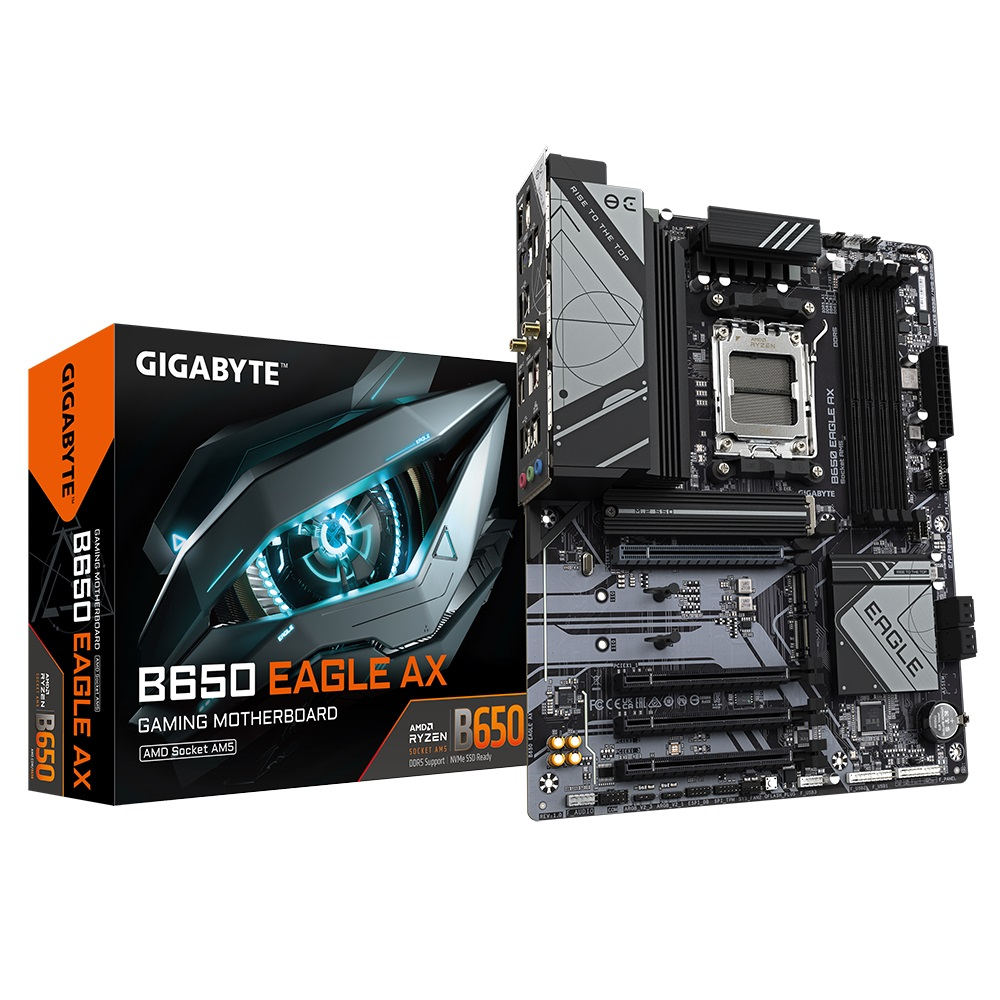 Gigabyte B650 EAGLE AX AMD Soket AM5 DDR5 7600(OC)MHz ATX Gaming (Oyuncu) Anakart