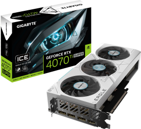 Gigabyte GeForce RTX 4070 Ti SUPER EAGLE OC ICE 16G GV-N407TSEAGLEOC ICE-16GD GDDR6X 256Bit DX12 DLSS 3 Gaming (Oyuncu) Ekran Kartı