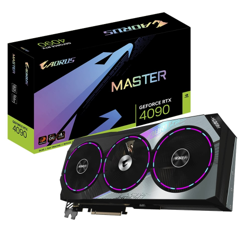 Gigabyte AORUS GeForce RTX 4090 MASTER 24G GV-N4090AORUS M-24GD GDDR6X 384Bit DX12 DLSS 3 Gaming (Oyuncu) Ekran Kartı