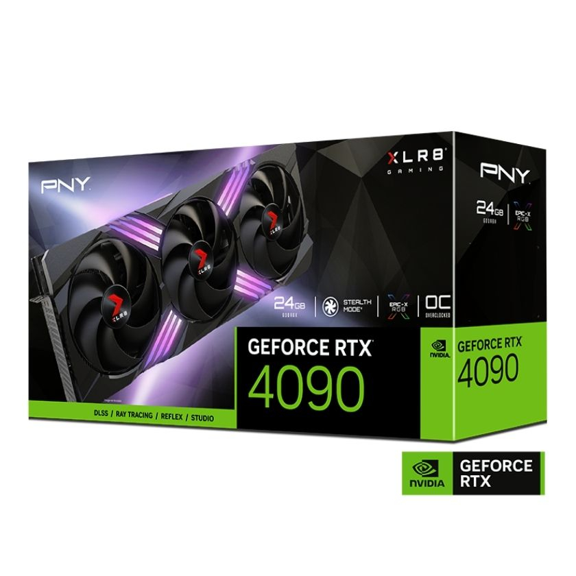 PNY RTX 4090 XLR8 Gaming VERTO EPIC-X RGB 24GB GDDR6X 384Bit DX12 DLSS3 (VCG409024TFXXPB1-O) Gaming (Oyuncu) Ekran Kartı