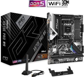Asrock X670E Pro RS 90-MXBJ70-A0UAYZ AMD X670 Soket AM5 DDR5 7600+(OC)MHz ATX Gaming (Oyuncu) Anakart