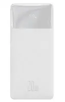 Baseus Bipow Overseas Edition LED Göstergeli 20000 mAh 20 W Beyaz Hızlı Şarj Powerbank