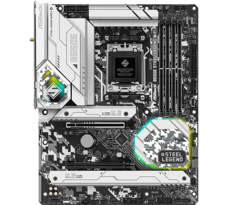 Asrock B650E Steel Legend WiFi 90-MXBJY0-A0UAYZ AMD B650 Soket AM5 DDR5 7600+(OC)MHz ATX Gaming (Oyuncu) Anakart