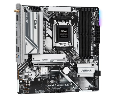 Asrock A620M Pro RS WiFi 90-MXBLX0-A0UAYZ AMD A620 Soket AM5 DDR5 7200+(OC)MHz mATX Gaming (Oyuncu) Anakart