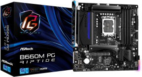 Asrock B660M PG Riptide 90-MXBJF0-A0UAYZ Intel B660 Soket 1700 DDR4 5333(OC)MHz mATX Gaming (Oyuncu) Anakart