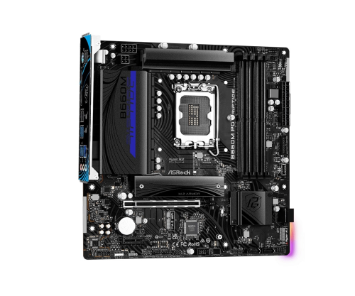 Asrock B660M PG Riptide 90-MXBJF0-A0UAYZ Intel B660 Soket 1700 DDR4 5333(OC)MHz mATX Gaming (Oyuncu) Anakart