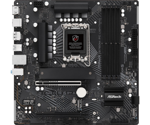 Asrock B760M PG Lightning 90-MXBM20-A0UAYZ Intel B760 Soket 1700 DDR5 7200(OC)MHz mATX Gaming (Oyuncu) Anakart