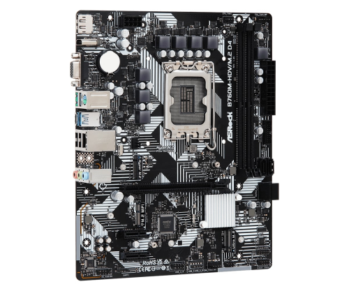 Asrock B760M-HDV/M.2 D4 90-MXBL40-A0UAYZ Intel B760 Soket 1700 DDR4 5333(OC)MHz mATX Gaming (Oyuncu) Anakart