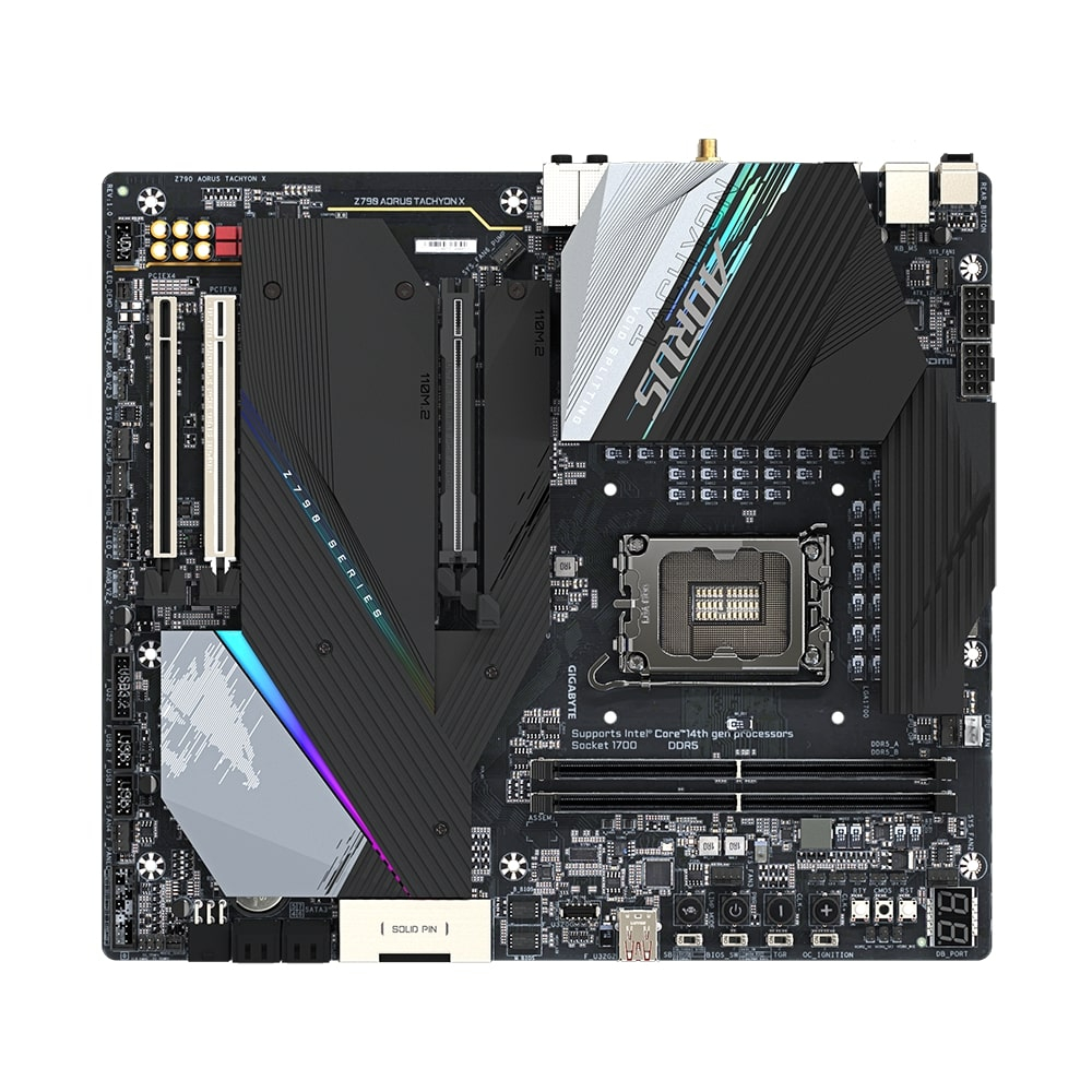 Gigabyte Z790 AORUS TACHYON X Intel Z790 Soket 1700 DDR5 8700(OC)MHz E-ATX Gaming (Oyuncu) Anakart