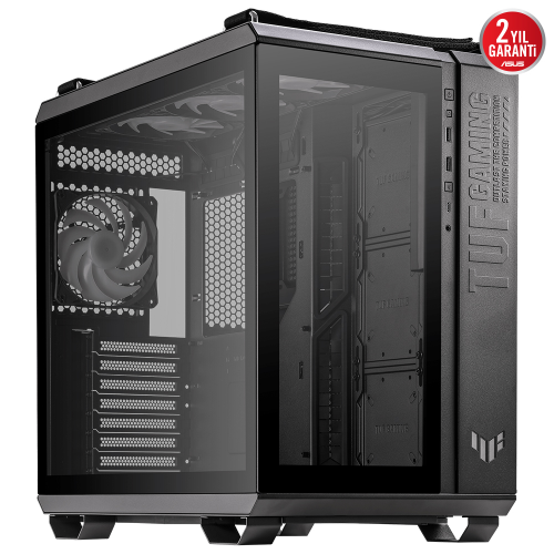 ASUS TUF Gaming GT502 PLUS Temperli Cam USB Type-C Siyah ATX Mid-Tower Gaming Kasa (90DC0090-B19010)
