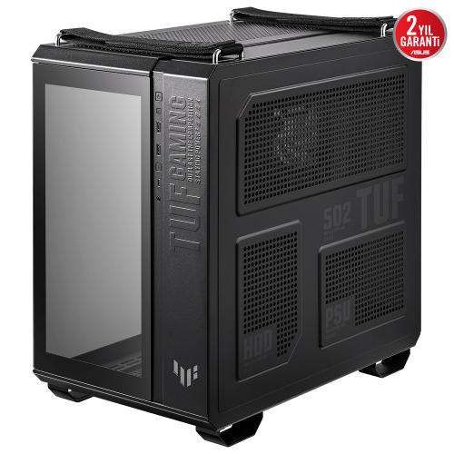ASUS TUF Gaming GT502 PLUS Temperli Cam USB Type-C Siyah ATX Mid-Tower Gaming Kasa (90DC0090-B19010)