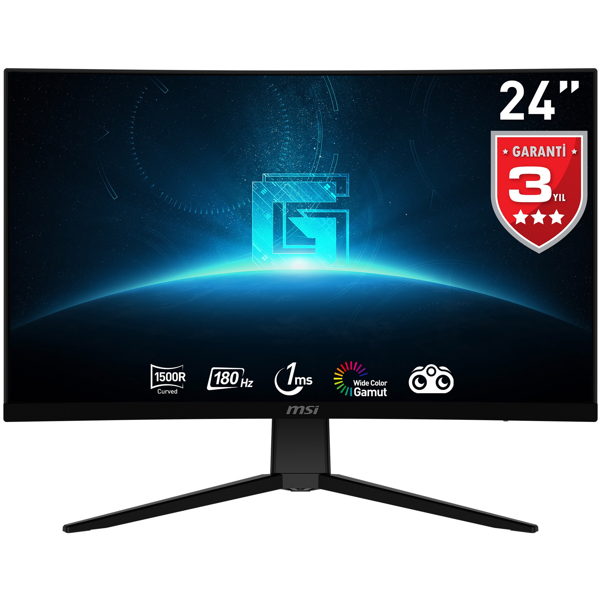 MSI G2422C 23.6” 1ms 180Hz FreeSync Premium VA Full HD Curved Gaming (Oyuncu) Monitör