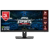 MSI Optix MPG341QR 34″ 1ms 144Hz 3440X1440 (WQHD) G-Sync IPS Gaming(Oyuncu) Monitör