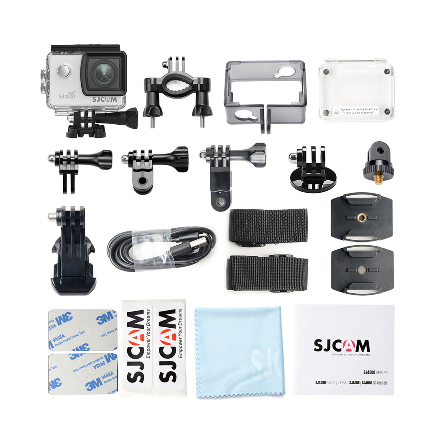 Sjcam SJ4000 Wifi 156° H.265 4K Siyah Aksiyon Kamerası