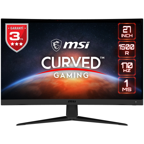 MSI G27C5 E2 27″ Curved 1500R 170Hz 1ms VA Freesync Premium Full HD Gaming  Monitör