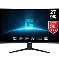 MSI 27″ G27C3F 1ms 180Hz  Rapid VA FreeSync Curved Full HD Gaming Monitör