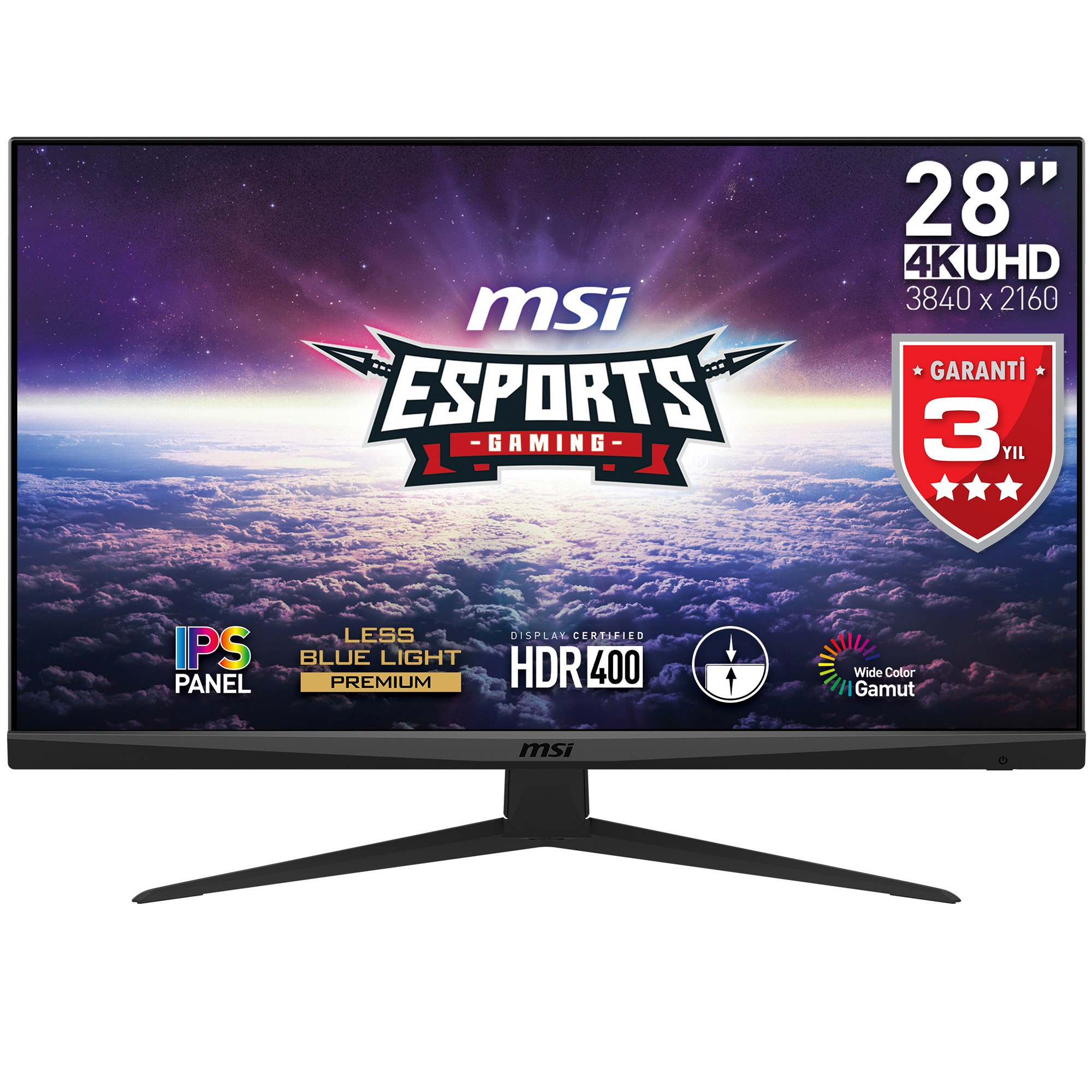 MSI G281UV 27.9” 4ms 60Hz Freesync IPS UHD HDR400 Gaming (Oyuncu) Monitör