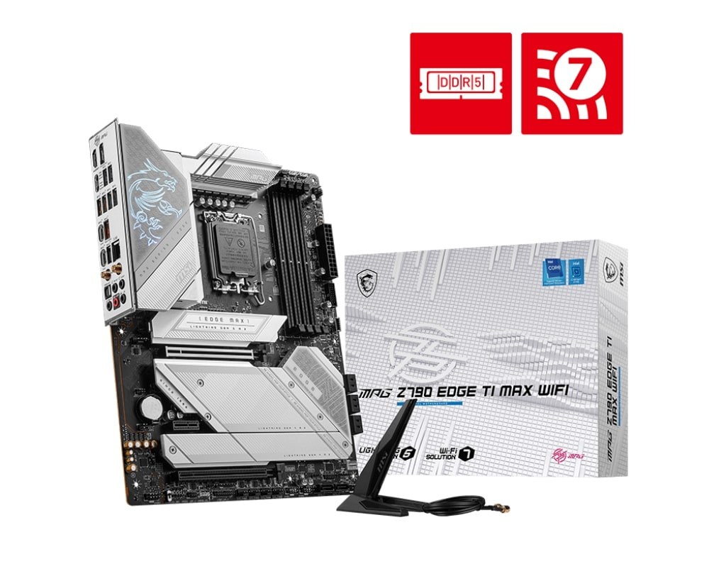 MSI MPG Z790 EDGE TI MAX WIFI Intel Z790 Soket 1700 DDR5 7800+(OC)MHz ATX Gaming (Oyuncu) Anakart