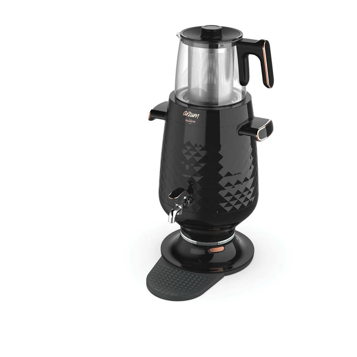 Arzum AR3083 Ehlikeyf 2200 W Cam Demlikli Semaver