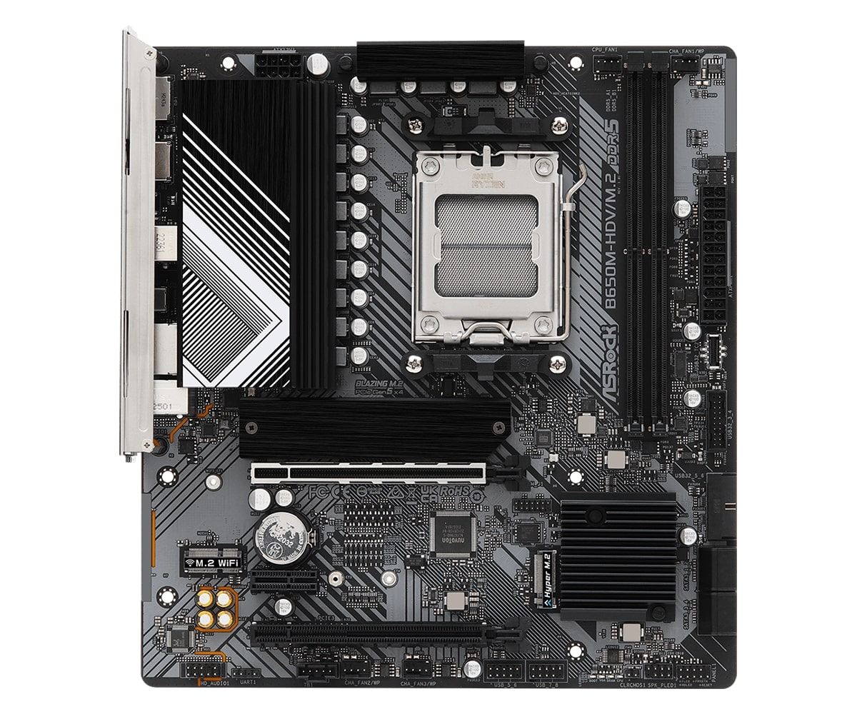 Asrock B650M-HDV/M.2 90-MXBLA0-A0UAYZ AMD B650 Soket AM5 DDR5 7200+(OC)MHz mATX Gaming (Oyuncu) Anakart