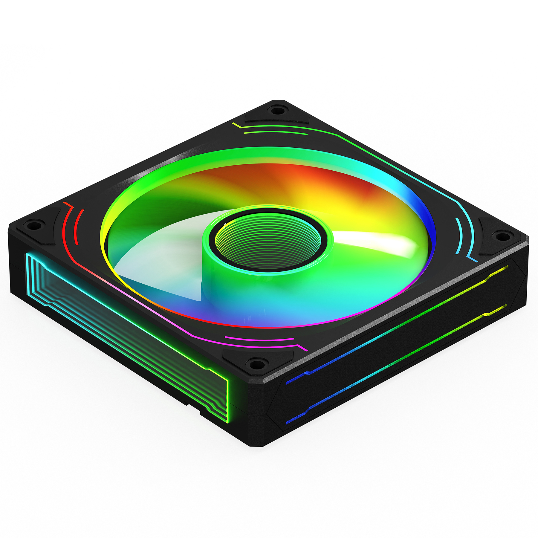 GamePower Glacia 120 Infinity ARGB 3'Lü Fan Seti + Hub Kit