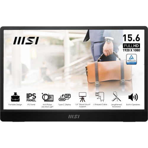 MSI Pro MP161 E2 15.6″ 4ms (GTG) 60Hz Adaptive-Sync IPS Full HD Taşınabilir Monitör